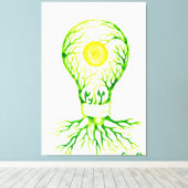 Toile Affiche de l'énergie verte (Insitu (Plancher de Bois))
