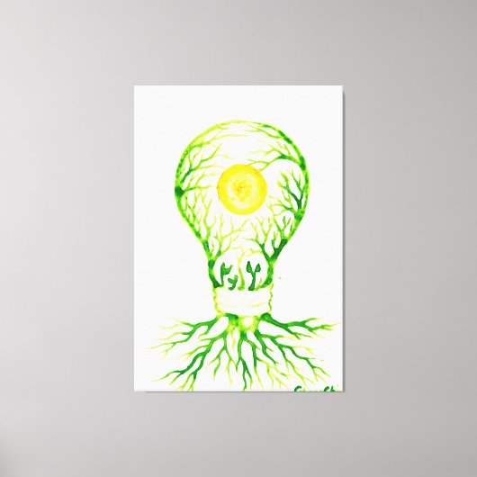 Toile Affiche de l'énergie verte (Recto)