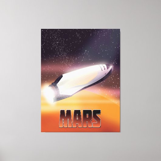 Toile Affiche de l'espace Mars (Recto)