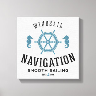 Toile Affiche de navigation de Windsail
