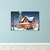 Toile Affiche de Noël (Insitu (Plancher de Bois))
