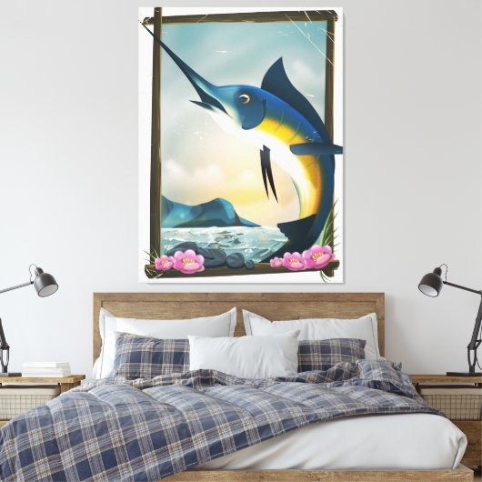 Toile Affiche de pêche (Insitu(Chambre))