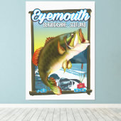 Toile Affiche de pêche à Eyemouth Berwickshire Écosse. (Insitu (Plancher de Bois))