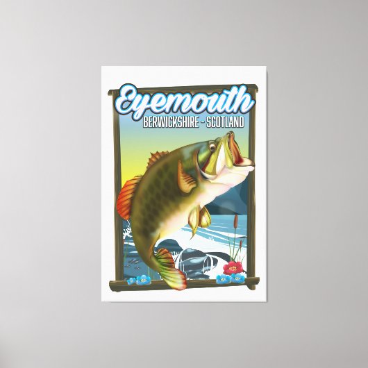 Toile Affiche de pêche à Eyemouth Berwickshire Écosse. (Recto)