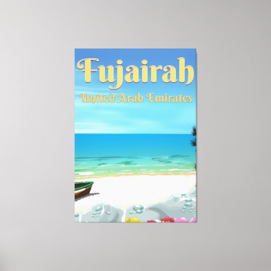 Toile Affiche de plage de Fujairah Émirats Arabes Unis (Recto)