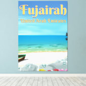 Toile Affiche de plage de Fujairah Émirats Arabes Unis (Insitu (Plancher de Bois))