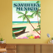 Toile Affiche de plage de Sayulita Mexico (Insitu(Salon))