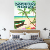 Toile Affiche de plage de Sayulita Mexico (Insitu(Chambre))