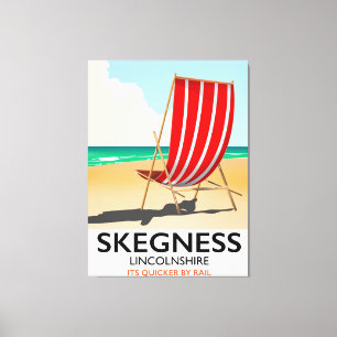 Toile Affiche de plage Skegness Lincolnshire