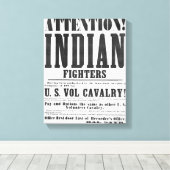 Toile Affiche de recrutement pour la U.S. Volunteer Cava (Insitu (Plancher de Bois))