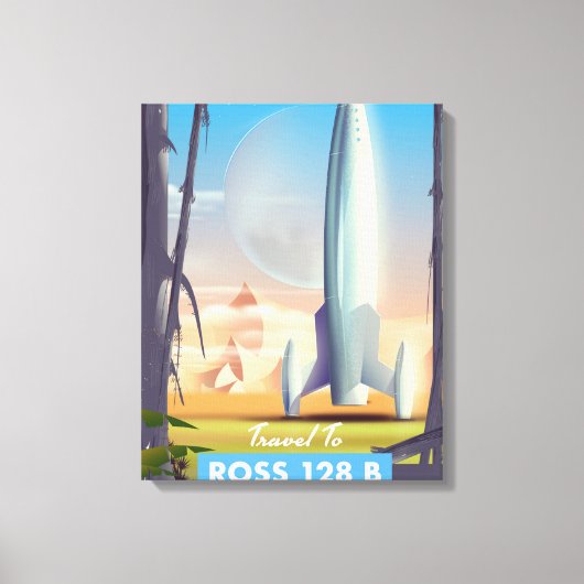 Toile Affiche de science-fiction Ross 128 B (Recto)