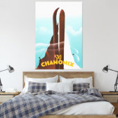Toile Affiche de ski Chamonix-Mont-Blanc (Insitu(Chambre))