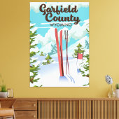 Toile Affiche de ski du comté de Garfield Wyoming (Insitu(Salon))