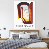 Toile Affiche de ski Grindelwald Suisse (Insitu(Chambre))