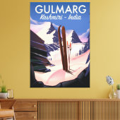 Toile Affiche de ski Gulmarg Kashmiri Inde (Insitu(Salon))