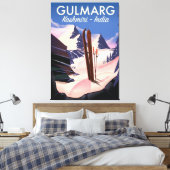 Toile Affiche de ski Gulmarg Kashmiri Inde (Insitu(Chambre))