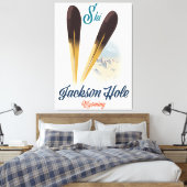 Toile Affiche de ski Jackson Hole Wyoming (Insitu(Chambre))