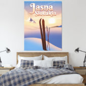 Toile Affiche de ski Jasna, Slovaquie. (Insitu(Chambre))