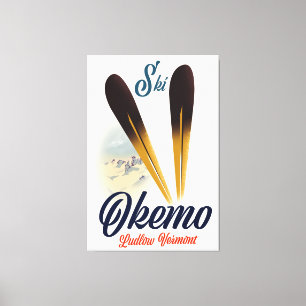 Toile Affiche de ski Okemo Ludlow Vermont