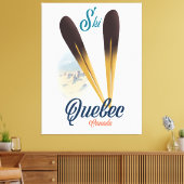 Toile affiche de ski Québec Canada (Insitu(Salon))