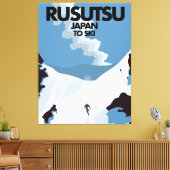 Toile Affiche de ski Rusutsu Japon (Insitu(Salon))