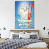 Toile Affiche de ski Wasatch Range Utah & Idaho (Insitu(Chambre))