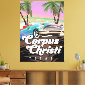 Toile Affiche de vacances à Corpus Christi Texas (Insitu(Salon))