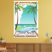 Toile Affiche de vacances à la plage de Bluefields, Jama (Insitu(Salon))
