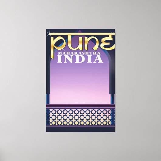 Toile Affiche de vacances à Pune, Maharashtra Inde (Recto)