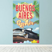 Toile Affiche de vacances Buenos Aires, Argentine (Insitu (Plancher de Bois))