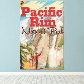 Toile Affiche de vacances du parc national du Canada Pac (Insitu (Plancher de Bois))