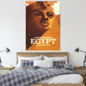 Toile Affiche de vacances égyptienne vintage (Insitu(Chambre))