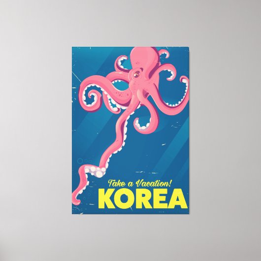 Toile Affiche de vacances en Corée (Recto)