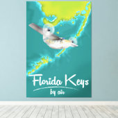 Toile Affiche de vacances Florida Keys (Insitu (Plancher de Bois))