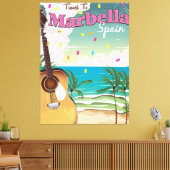 Toile Affiche de vacances vintage espagnole Marbella (Insitu(Salon))