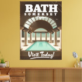 Toile Affiche de voyage à Bath Somerset Angleterre (Insitu(Salon))