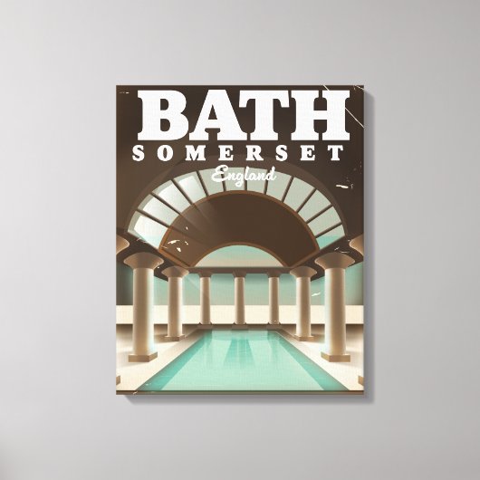 Toile Affiche de voyage à Bath Somerset Angleterre (Recto)