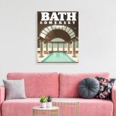 Toile Affiche de voyage à Bath Somerset Angleterre (Insitu(Salon))