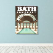 Toile Affiche de voyage à Bath Somerset Angleterre (Insitu (Plancher de Bois))
