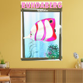Toile Affiche de voyage à Bundaberg Australie (Insitu(Salon))