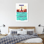 Toile Affiche de voyage à Paris (Insitu(Chambre))
