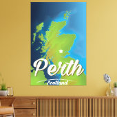 Toile Affiche de voyage à Perth en Écosse (Insitu(Salon))