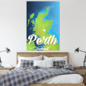 Toile Affiche de voyage à Perth en Écosse (Insitu(Chambre))