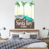 Toile Affiche de voyage à Siesta Key Floride (Insitu(Chambre))