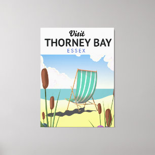 Toile Affiche de voyage à Thorney Bay, Essex Seaside