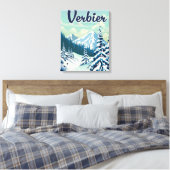 Toile Affiche de voyage à Verbier Suisse (Insitu(Chambre))