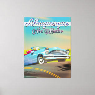 Toile Affiche de voyage Albuquerque Nouveau-Mexique.