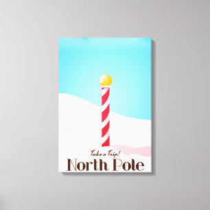 Toile Affiche de voyage au Pôle Nord