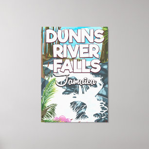 Toile Affiche de voyage aux chutes de la rivière Dunn en