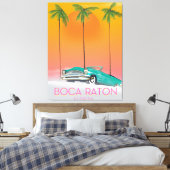 Toile Affiche de voyage Boca Raton Floride. (Insitu(Chambre))